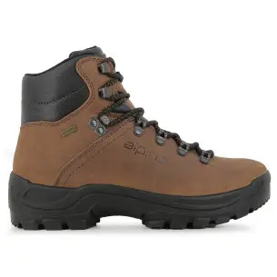 Alpina TUNDRA Men's Leather Waterproof Boots - Slip Resistant Hiking Brown