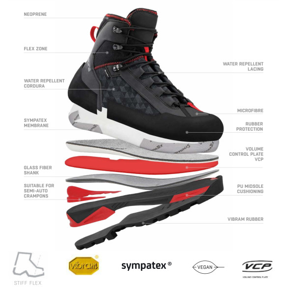 Alpina CARABINER Men's Boots - Mountaineering Hiking  Motorcycle Gear