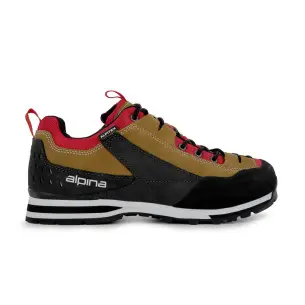 Alpina Royal Trek: Lightweight Men's Hiking Shoes with Vibram Sole in Woodtrush