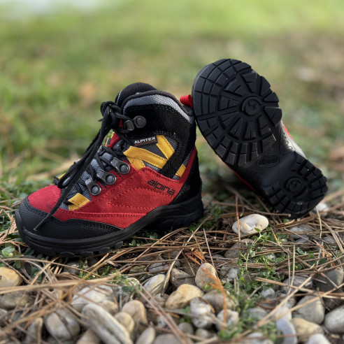 ALPINA kids hiking shoes alv jr RED