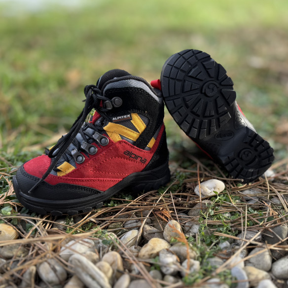 ALPINA kids hiking shoes alv jr RED