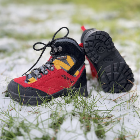 ALPINA kids hiking shoes alv jr RED