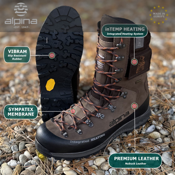 Alpina HUNTER HEAT - Men's Waterproof Insulated Heated Hunting Boots