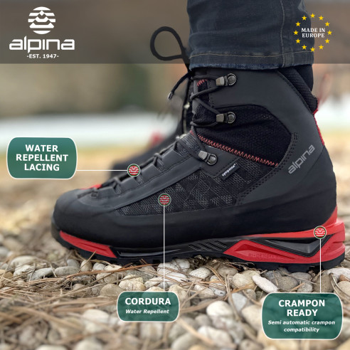 Alpina CARABINER Men's Boots - Mountaineering Hiking  Motorcycle Gear