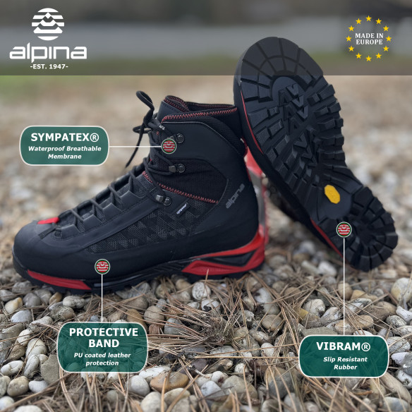 Alpina CARABINER Men's Boots - Mountaineering Hiking  Motorcycle Gear