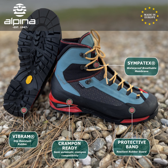 ALPINA hiking outdoor shoes Carabiner Women