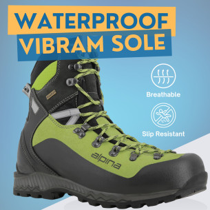 Alpina DIABLO Mountaineering Boots | Hiking | Backpacking | Vibram | Sympatex
